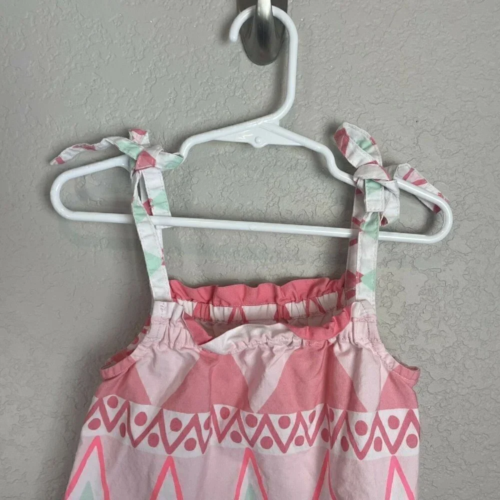 Gymboree Girls Dress 5 Aztec Pillow Dress Sleeveless Spring Summer Pink